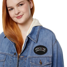 Cargar imagen en el visor de la galería, Chain Link Confessions Iron-On Patch — Black Retro Logo Patch for Jackets & Denim