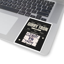 Cargar imagen en el visor de la galería, Gibby Tron Band Sticker — Retro Rock Kiss-Cut Vinyl Sticker (Cat Logo, 'GIBBY TRON')