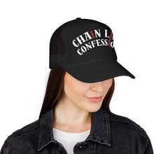 Cargar imagen en el visor de la galería, Chain Link Confessions Foam Trucker Hat — Biker/Streetwear Mesh Cap