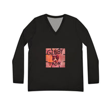 Cargar imagen en el visor de la galería, Gibby Tron Band V-Neck Long Sleeve