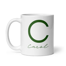Cargar imagen en el visor de la galería, CAROL White glossy mug