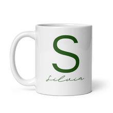 Load image into Gallery viewer, SILVIA White glossy mug