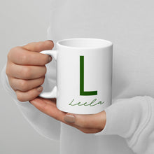 Cargar imagen en el visor de la galería, Leela White glossy mug