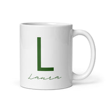 Cargar imagen en el visor de la galería, LAURA White glossy mug