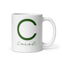 Cargar imagen en el visor de la galería, CAROL White glossy mug