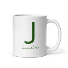 Cargar imagen en el visor de la galería, JOHN White glossy mug