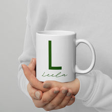 Cargar imagen en el visor de la galería, Leela White glossy mug