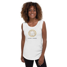 Cargar imagen en el visor de la galería, Sloan Homes Ladies’ Cap Sleeve T-Shirt