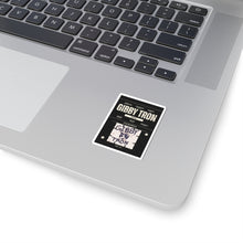 Cargar imagen en el visor de la galería, Gibby Tron Band Sticker — Retro Rock Kiss-Cut Vinyl Sticker (Cat Logo, 'GIBBY TRON')
