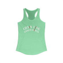 Load image into Gallery viewer, Chain Link Confessions Tank Top Women's Ideal Racerback Tank
