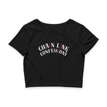 Cargar imagen en el visor de la galería, Chain Link Confessions Minimalist Pink Chain Crop Tee — Women’s Casual Summer Top
