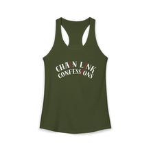 Load image into Gallery viewer, Chain Link Confessions Tank Top Women's Ideal Racerback Tank
