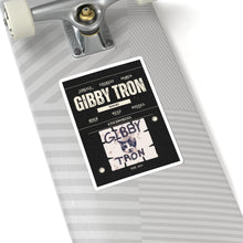Cargar imagen en el visor de la galería, Gibby Tron Band Sticker — Retro Rock Kiss-Cut Vinyl Sticker (Cat Logo, 'GIBBY TRON')
