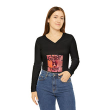 Cargar imagen en el visor de la galería, Gibby Tron Band V-Neck Long Sleeve

