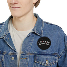 Cargar imagen en el visor de la galería, Chain Link Confessions Iron-On Patch — Black Retro Logo Patch for Jackets &amp; Denim
