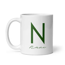Cargar imagen en el visor de la galería, NAVI White glossy mug
