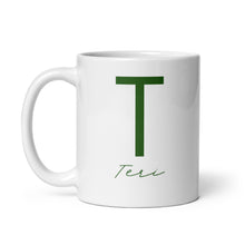 Load image into Gallery viewer, TERI White glossy mug
