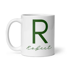 Cargar imagen en el visor de la galería, ROBERT White glossy mug
