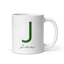 Cargar imagen en el visor de la galería, JAN White glossy mug
