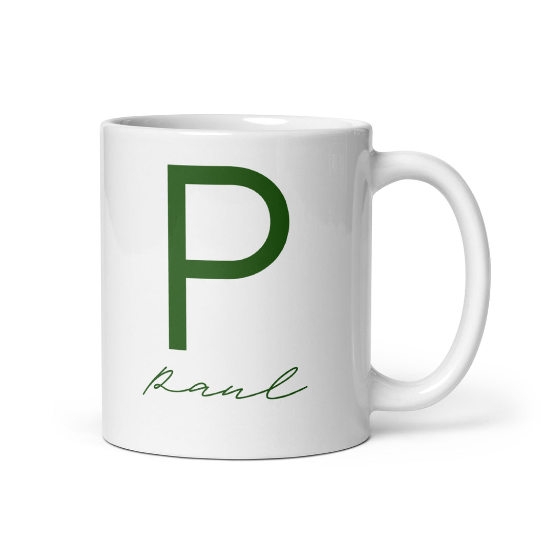 PAUL White glossy mug